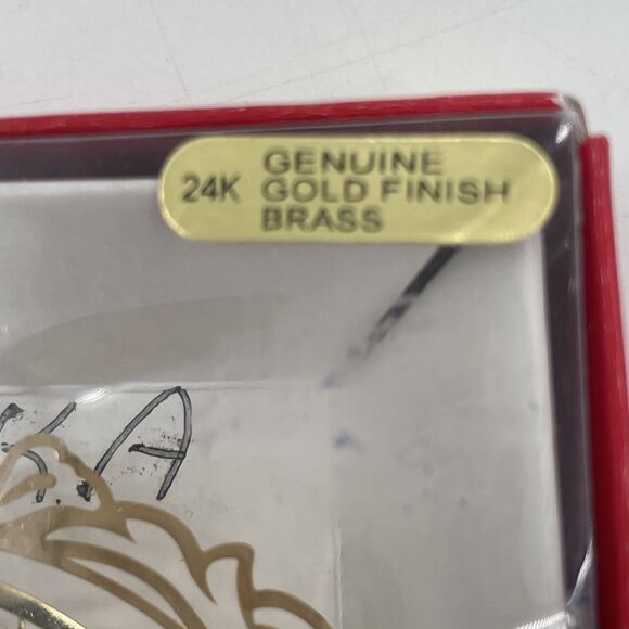 Nations Treasures Alaska 24k Gold Finish Brass Christmas Ornament Scenic Nature - Picture 10 of 11